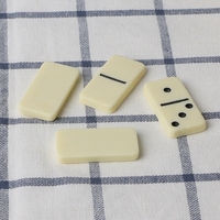 Double Six Melamina Domino Set pour enfants Garçons et filles Jeu d'échecs de voyage et de loisirs Jeu de divertissement