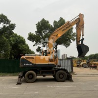 Excavatrice sur pneus d'occasion HYUNDAI R210W-9, 21 tonnes, pour travaux d'infrastructure, matériel de terrassement, fournisseur R210W-9S R210WVS R210W-7