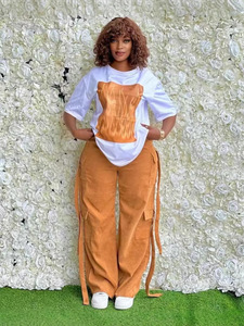 T-shirt Casual da <span class=keywords><strong>donna</strong></span> in 2 pezzi <span class=keywords><strong>e</strong></span> Set di <span class=keywords><strong>pantaloni</strong></span> comodi con <span class=keywords><strong>pantaloni</strong></span> per vestirsi ogni giorno ai clienti all'ingrosso - Product Image 4