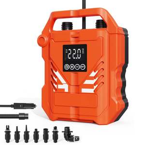 Pompe à pagaie haute pression 22PSI Portable 12V <span class=keywords><strong>voiture</strong></span> <span class=keywords><strong>compresseur</strong></span> d'air électrique Support gonflage/dégonflage, 3 Modes de travail Auto - Product Image 4