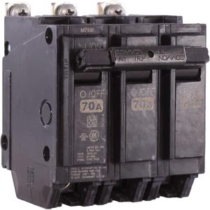 Interruptor de Circuito GE de 3 Polos, 70A, 120/240 VAC, Montaje Atornillado - Product Image 3