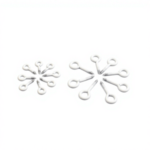 Schraubhaken Vernickelt Schwarz Oxidiert Nylon Metrisches Feingewinde Güteklasse 4.8-12.9 Verschiedene Spezifikationen L-förmige Schalenhaken - Product Image 2