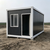 Maison préfabriquée en conteneur pliable durable et réutilisable, facile à démonter, à faible coût, pour chantier de construction, dortoir, bureau