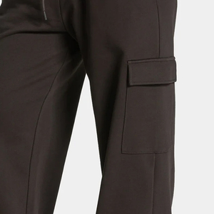 Pantalon cargo oversize pour femme, coupe ample et large, multi-poches, style streetwear décontracté, logo personnalisé OEM ODM - Product Image 3