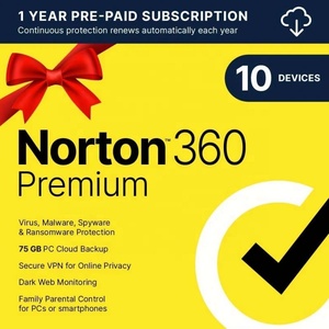 Norton 360 Premium 1 Year 10PC Norton 360 Premium <b>10</b> Devices Euro - Product Image 4