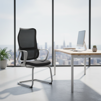 Chaise de bureau ergonomique moderne en maille avec soutien lombaire pour conférences et formations – Vente en gros usine