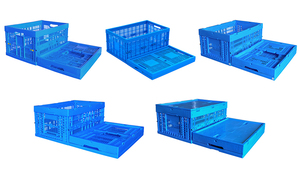 Maglia pieghevole impilabile in HDPE stoccaggio agricoltura uova e verdura magazzino fatturato in movimento cestello di plastica cassa - Product Image 4