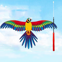 Cerfs-volants dynamiques en gros pour enfants : Aigle et Héron, faciles à piloter, avec ailes battantes, pour la pêche