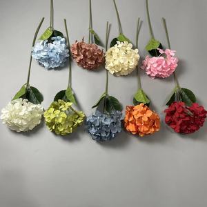 Single Branch <b>Artificial</b> <b>Hydrangea</b> Silk Flower DZXQ 01 High Simulation Wedding Home Decor Reusable - Product Image 4