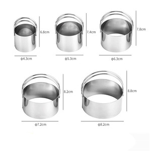 Set Professionale di 5 Tagliabiscotti in Acciaio Inox con Manico, <span class=keywords><strong>Stampi</strong></span> Rotondi <span class=keywords><strong>per</strong></span> <span class=keywords><strong>Biscotti</strong></span> - Product Image 5