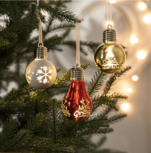 Adornos Navideños Creativos de Plástico para Árbol de Navidad, Bolas Decorativas con Impresión UV, 8*6*6cm, Modelo <span class=keywords><strong>Redshark</strong></span> RS-LED Ball2 - Product Image 3