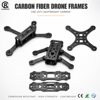 Service d'usinage CNC sur mesure direct usine, composants d'armes de drone en fibre de carbone légers de haute précision pour quadricoptères
