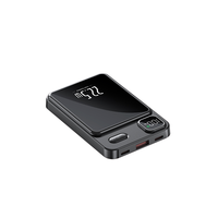 Batterie externe magnétique ultra-fine sans fil 10000mAh haute capacité avec affichage LED de la puissance