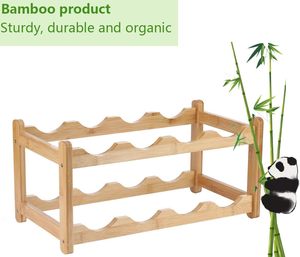 Lumina <b>Rack</b> 8 <b>Bottle</b> 2-Tier Eco-Friendly Painted Finish Metal <b>Storage</b> Easy-Assembly Space-Saving Kitchen Wine Organizer - Product Image 5