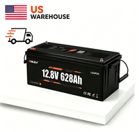 Expédition rapide depuis l'entrepôt américain |   Batterie au phosphate de fer et de lithium 12,8 V 628 Ah pour système solaire hors réseau pour camping-car