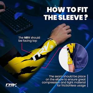 Manchons de bras de sport pour joueurs personnalisés Protection UV manchons de bras en soie de glace manchons de bras pour <span class=keywords><strong>sports</strong></span> électroniques - Product Image 3