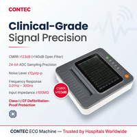 Monitor de ECG Portátil CONTEC E12, Electrocardiógrafo de 12 Canales
