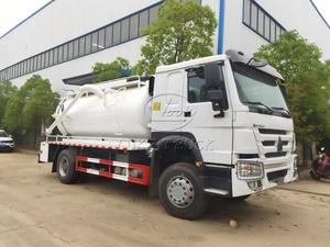 Camion d'aspiration à jet sous vide Sinotruk HOWO 4×2 15CBM de qualité supérieure, prix direct usine bas pour le dragage des boues et des fosses septiques - Product Image 2