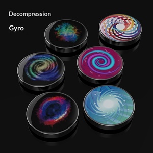Nouvel Arrivage : Toupie de Décompression Lumineuse en Métal, Motif Galaxie Étoilée Colorée, Jouet de Bureau Transfrontalier Tendance TikTok - Product Image 2