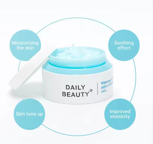 Daily Beauty OEM ODM Private Label Korean Cosmetic Whitening Anti-wrinkle Aqua Cream Niacinamide Hyaluronic Acid Premium Quality - Product Image 2