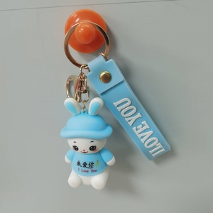 Venta al por mayor linda chica <span class=keywords><strong>de</strong></span> dibujos animados transparente goma suave PCV llavero juguetes personalizados plástico PVC 3D figura <span class=keywords><strong>Anime</strong></span> llaveros - Product Image 5