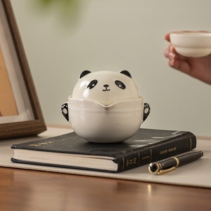 ชุดน้ำชาพกพาลายแพนด้าน่ารัก 1 กาน้ำชา 2 ถ้วยเซรามิก ชุดน้ำชา<span class=keywords><strong>จีน</strong></span>กังฟู พร้อมกล่องของขวัญ - Product Image 6