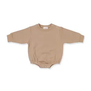 Petelulu Tùy Chỉnh Bé Bộ Đồ Thể Thao Quần Áo Trẻ Em Thiết Lập Pháp Terry Toddler Bong Bóng Romper Bé Hoodies & Áo Nỉ