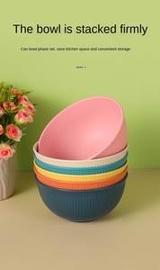 Vajilla al por Mayor, Juego de Platos de Paja de Trigo, Ecológicos, Vajilla Completa, Tazas, Tazones, Accesorios de Cocina - Product Image 6