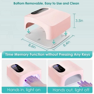 Lampe UV de luxe personnalisée 72W pour séchage rapide des ongles, sèche-ongles électrique pour vernis classique avec batterie rechargeable - Product Image 3