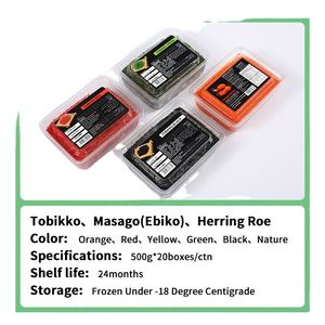 <span class=keywords><strong>Pas</strong></span> <span class=keywords><strong>cher</strong></span> et fin Usine cheveux raides Tobikko multicolore orange vert noir jaune rouge poisson volant oeufs - Product Image 3