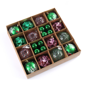 2026 Factory New Design Colorful 8cm+4cm Ornament Ball Set PS+PET 9 Piece in a <b>Box</b> <b>Christmas</b> Decoration Ball Set - Product Image 5