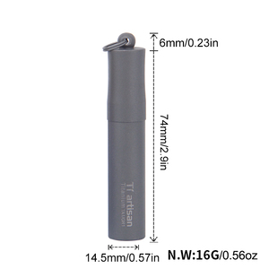 Edc Titanium Metalen Noodsituatie Tool Survival Container Met Waterdichte Capsule Afdichting Print Logo Outdoor Stijl Flessenhouder - Product Image 6