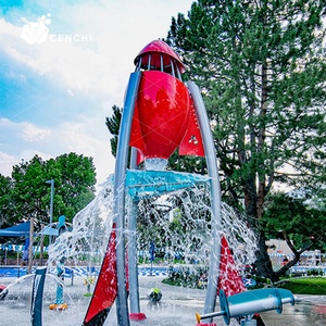 Équipement de jeu aquatique interactif pour enfants, type bac à eau, design fusée, pour parcs aquatiques et zones de jeux aquatiques - Product Image 3