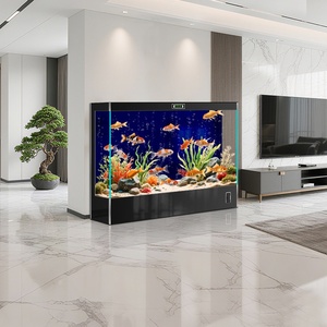 Aquarium auto-circulant pour poissons rouges 2026 avec éclairage LED, meuble intelligent sur pied pour bureau, salon et chambre à coucher - Product Image 2