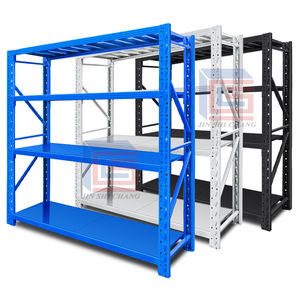 رف تخزين معدني خفيف الوزن للمستودعات، نظام رفوف بدون براغي، رف فولاذي - Product Image 2