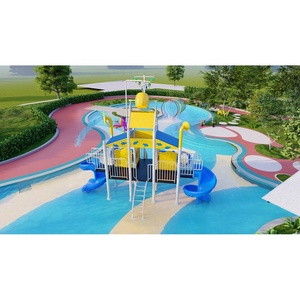 Parc aquatique commercial splash pad accessoires océan parc aquatique pour enfants piscine d'eau toboggan activité équipement de jeu - Product Image 6