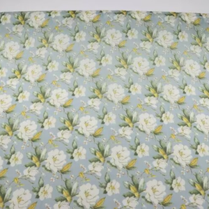 Design floreale di alta qualità tessuto di cotone di seta tessuto estivo pigiami stile elegante traspirante - Product Image 2