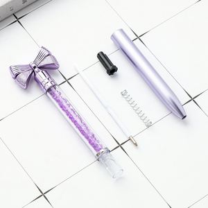 1.0MM Logo Sports <b>Ballpoint</b> <b>Pen</b> Plastic Multi-Color Glitter Bow Promotional Use Wedding Gift Diamond Deco Black Ink UV - Product Image 4