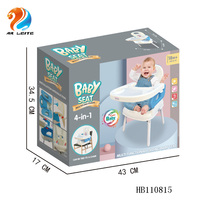 Silla Elevadora Moderna para Niños Pequeños, de Plástico Ecológico, Segura y Ajustable, Silla de Comer para Bebés, Silla Alta para Comedor