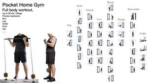 प्रतिरोध होम जिम दुनिया का पहला ऑल-इन-वन पोर्टेबल फिटनेस मशीन होम जिम स्मार्ट कंट्रोल कसरत के साथ - Product Image 2