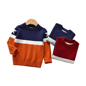 <span class=keywords><strong>Pull</strong></span>-over en tricot à <span class=keywords><strong>col</strong></span> <span class=keywords><strong>rond</strong></span> pour enfants de printemps <span class=keywords><strong>Pull</strong></span>-over d'hiver pour garder la chaleur <span class=keywords><strong>Pull</strong></span>-over épais pour bébé garçon - Product Image 5