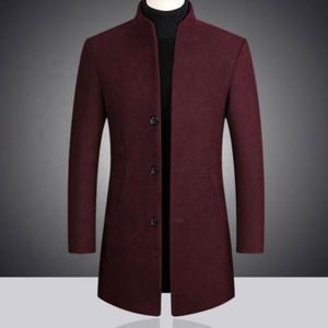 Manteau long d'hiver pour <span class=keywords><strong>homme</strong></span> en laine épaisse, collection automne 2026, très demandé - Product Image 5