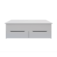 2021 moderne italien grand noir/blanc Convertible multifonctionnel Table basse élévatrice à Table à manger