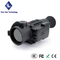 Lunette thermique clip-on 640x512 3-en-1 avec grossissement 1X 2X 4X, portée 1180m, 30fps, légère (600g)