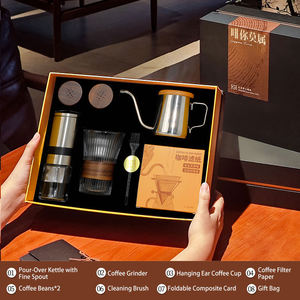 Kit de Regalo Artesanal de Café con Detalles en Cuero Rústico Chic, Herramientas Completas para Verter Café, <span class=keywords><strong>Regalos</strong></span> <span class=keywords><strong>Inolvidables</strong></span> para Empleados de Negocios - Product Image 4