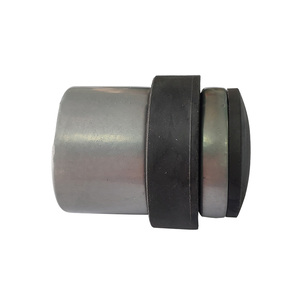 Kak — butoir de porte rond en <span class=keywords><strong>caoutchouc</strong></span>, bloc de porte, montage au sol, en alliage de zinc - Product Image 3