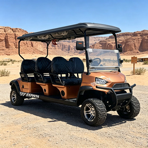 Chariot de golf électrique ZOWN 2026 à 4 roues motrices avec auvent et ceinture de sécurité, certifié CE, 4-6 places, 30 km/h - Product Image 1