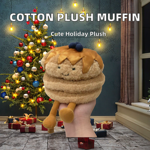 Nuevo Juguete de Peluche Suave de la Serie de Comida Divertida Jellycat: Delicioso Panqueque de Arándanos con Sirope de Arce, Waffle de Peluche Súper Suave, Lavado para Boda - Product Image 2