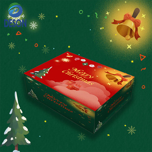 Hot Sale Decorative Christmas Gift Box for Birthday Eve Celebrations Cardboard Material with Foil Specifications Free Sample