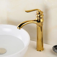 Grifo de Baño Retro Tradicional sin Contacto, de una Sola Manija, de Aleación de Zinc con Acabado Cromado, Montado en el Suelo, con Válvula de Latón